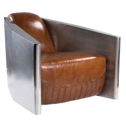 Aviator Vintage Distressed Leather Club Chair