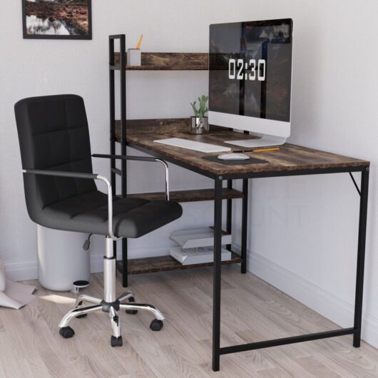 Calbo Adjustable Office Chair Backrest Armrest Ergonomic, Black