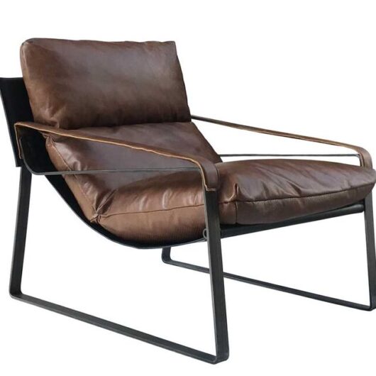 Dainton Vintage Nappa Cuba Brown Leather Chair