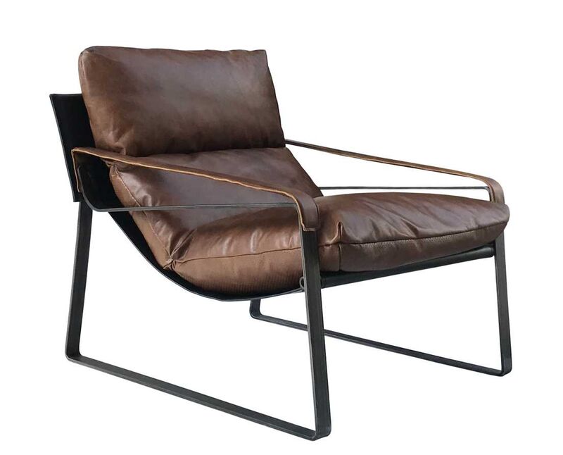 Dainton Vintage Nappa Cuba Brown Leather Chair