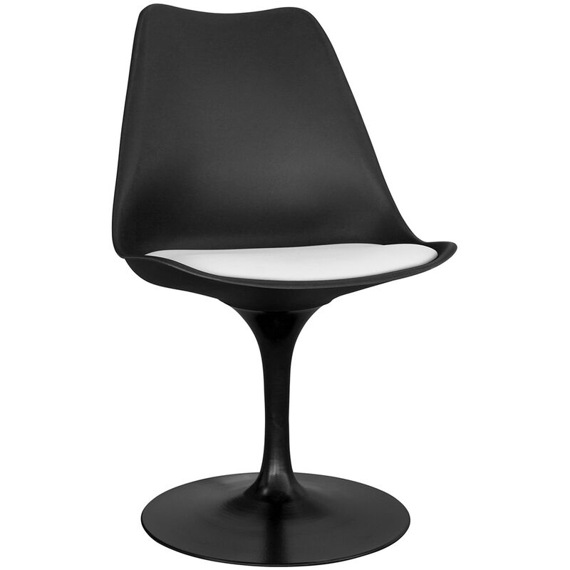 Dining Chair - Black Swivel Chair - Tulip
