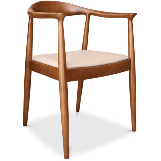 Dining Chair - Scandinavian Style - Wood and Leather - Nalan