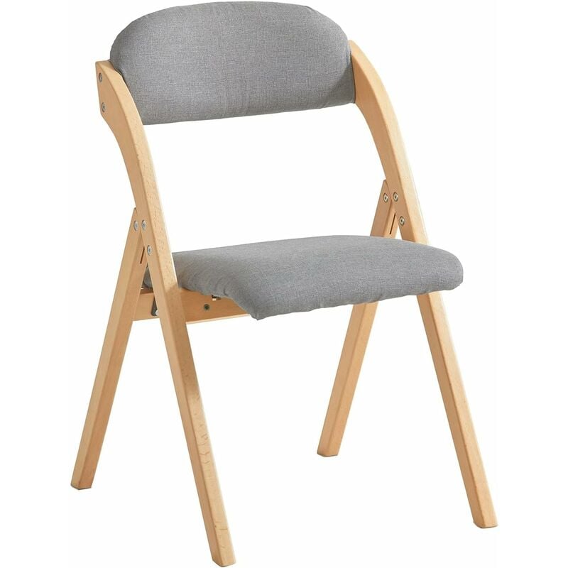 Folding Chair Wooden Padded Folding Kitchen Dining Chair Office Chair Desk Chair,FST92-N - Sobuy