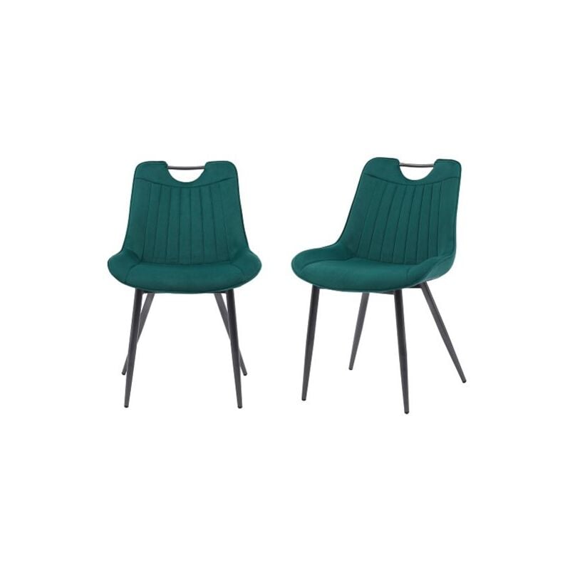 Green Mmt Furniture Designs Ltd Nigella Dining Chairs Set of 2, Velvet Chair bucket