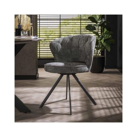 Industrial Dining Chair Dion Anthracite