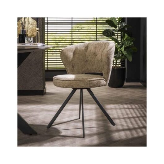 Industrial Dining Chair Dion Beige