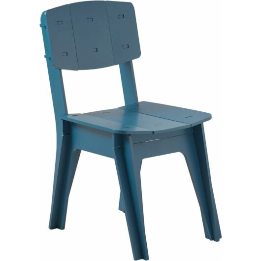 Kitchen Chair Dining Chair Office Chair in Mortise and Tenon Structure,Blue,HFST01-B - Sobuy