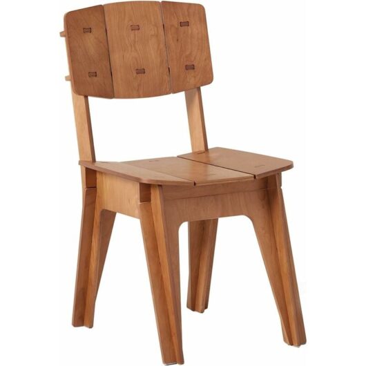 Kitchen Chair Dining Chair Office Chair in Mortise and Tenon Structure,Brown,HFST01-BR - Sobuy