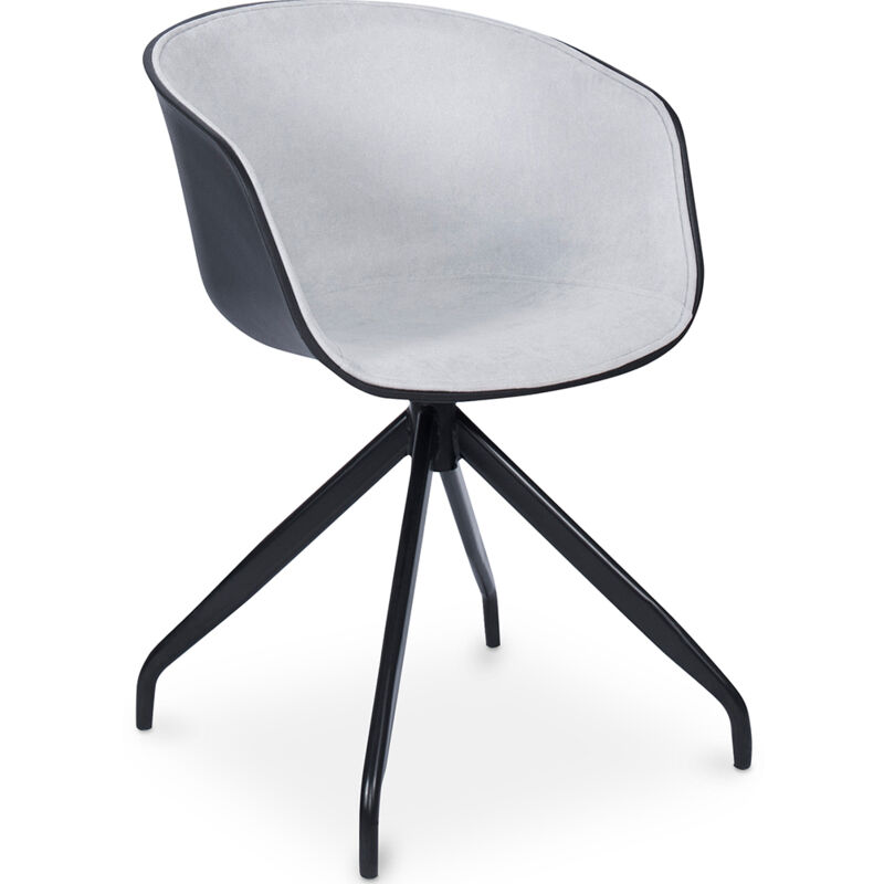 Office Chair with Armrests - Black Designer Desk Chair - Jodie