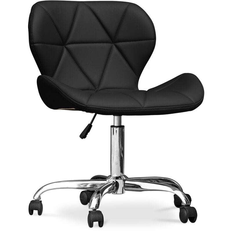 Office Chair with Wheels - Swivel Desk Chair - Upholstered in Leatherette - Wito
