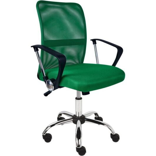 Office Desk Chair Swivel Adjustable Height Mesh Upholstery Green Best