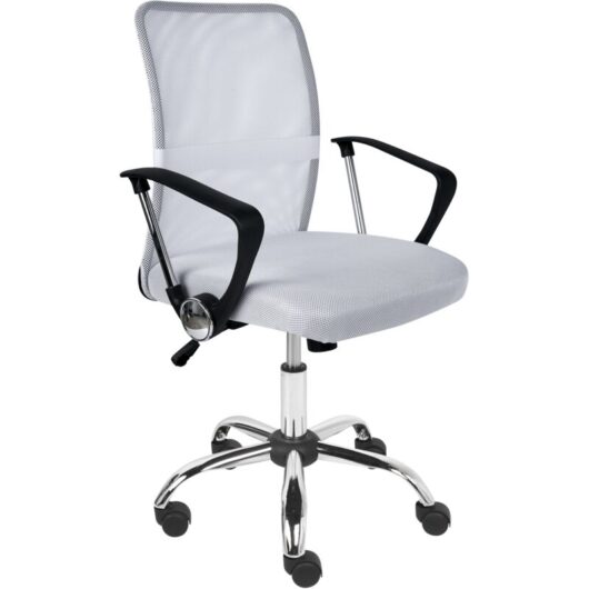 Office Desk Chair Swivel Adjustable Height Mesh Upholstery Off-White Best