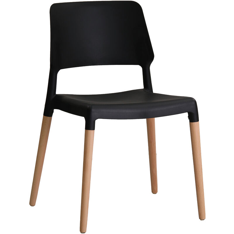 Riva Chair Black (Pack of 2)