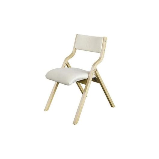 Sobuy - Wooden Padded Folding Dining Chair Office chair,Beige, FST40-W