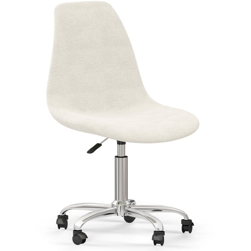 Swivel Office Chair - Bouclé Upholstered - Denisse