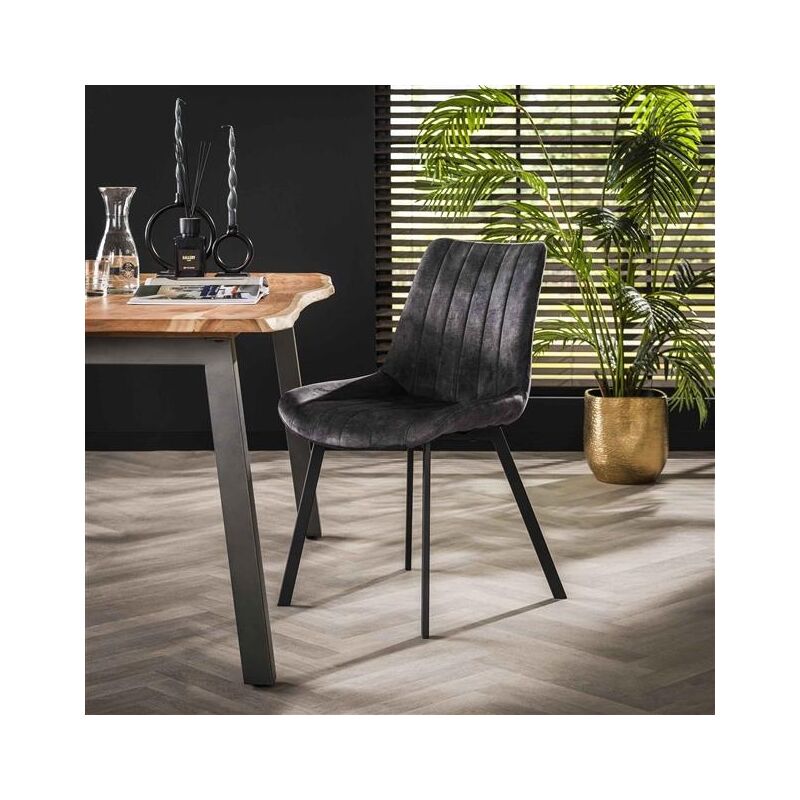 Velvet Dining Chair Marty Anthracite