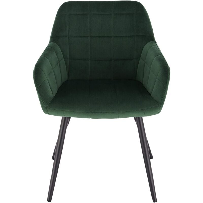 Woltu - Kitchen Dining Velvet chairs Bedroom chairs Living Room Backrest chairs Green