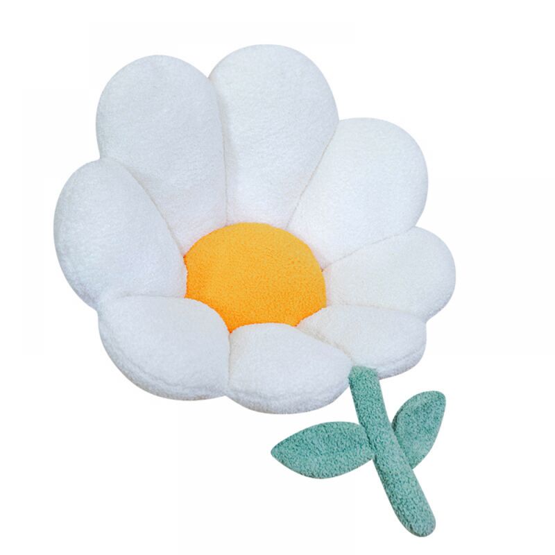 26' x 25', White) Cute Floral Chair Cushion, Non-Slip Gaming Chair Pad with Backrest, Bedroom Decor