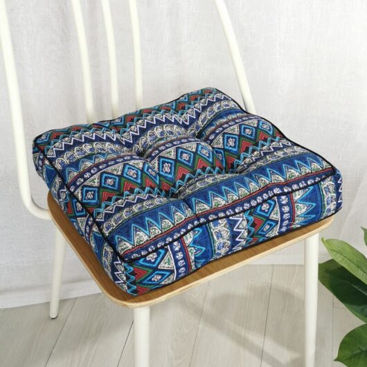 40x40x10cm,Boho)Tatami Chair Cushions Comfortable Breathable Seat Cushion Padded Seat Pads for Kids Office Garden Indoor Outdoor Decoration