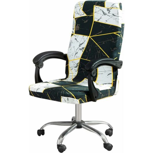 Adult Office Chair Slipcover, Elastic Stretch Rotating Office Chair Slipcover, Modern Universal Removable Chair Slipcovers,Office Chair