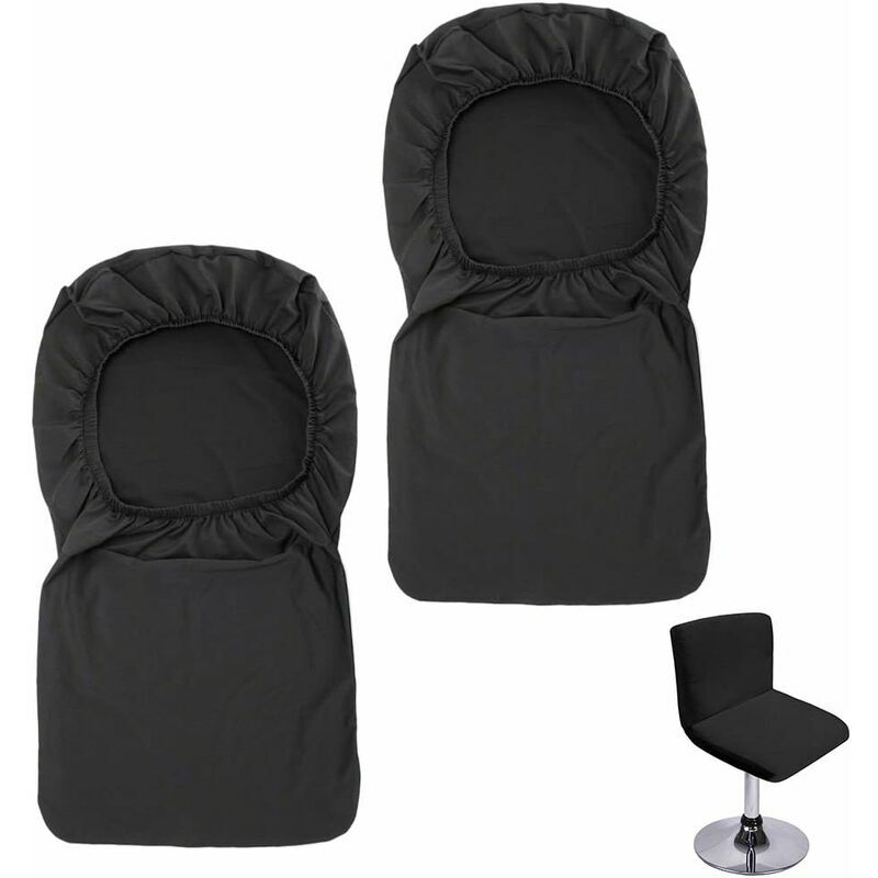 Bar Stool Cover with Stretch Back for Swivel Dining Chair