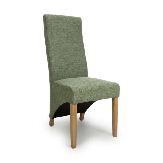 Baxter Weave Green Dining Chairs Set of 2, none