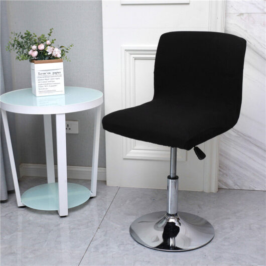 Black Dining Chair Seat Protector, Set of 2