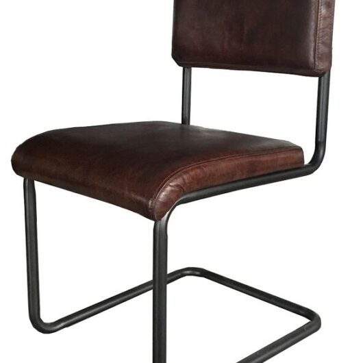 Byron Vintage Leather Dining Chair