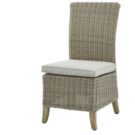 Capri Collection Outdoor Dining Chair - Fabric/Metal/Synthetic Fibers - L60 x W48 x H103 cm - Beige