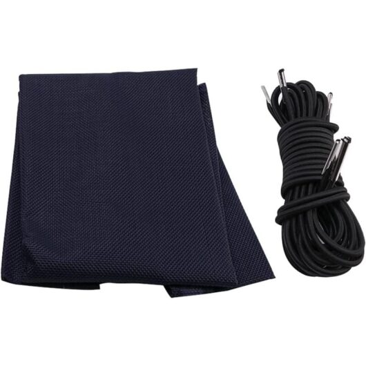 Chair Replacement Fabric, Anti-Gravity Lounge Chair Fabric (Navy Blue) with Rope, Chair Accessories, Elastic Bungee Patio Lounge Chair