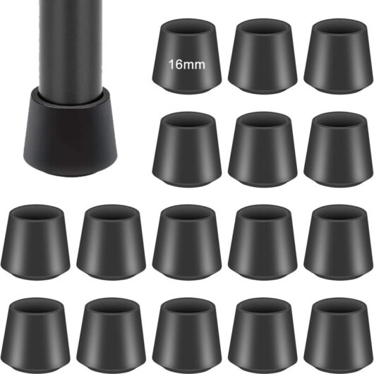 Coavas - Chair Leg Covers for Chair Legs, 32pcs Rubber Chair Leg Covers, Chair Leg Protector, Silicone Chair Leg Covers, Chair Leg Socks, Tables and