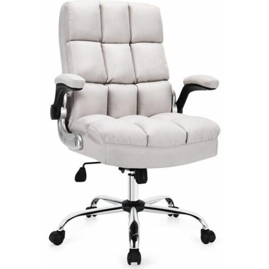 Costway - Executive Office Chair Ergonomic Padded High Back Swivel Computer Desk Chairs