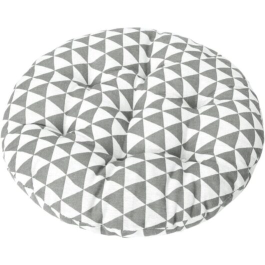 Cyslmuk - 15 Inch Round Bistro Chair Cushion, Indoor Outdoor Decorative Seat Pad, Soft Thick Chair Cushion for Home Office Garden Patio