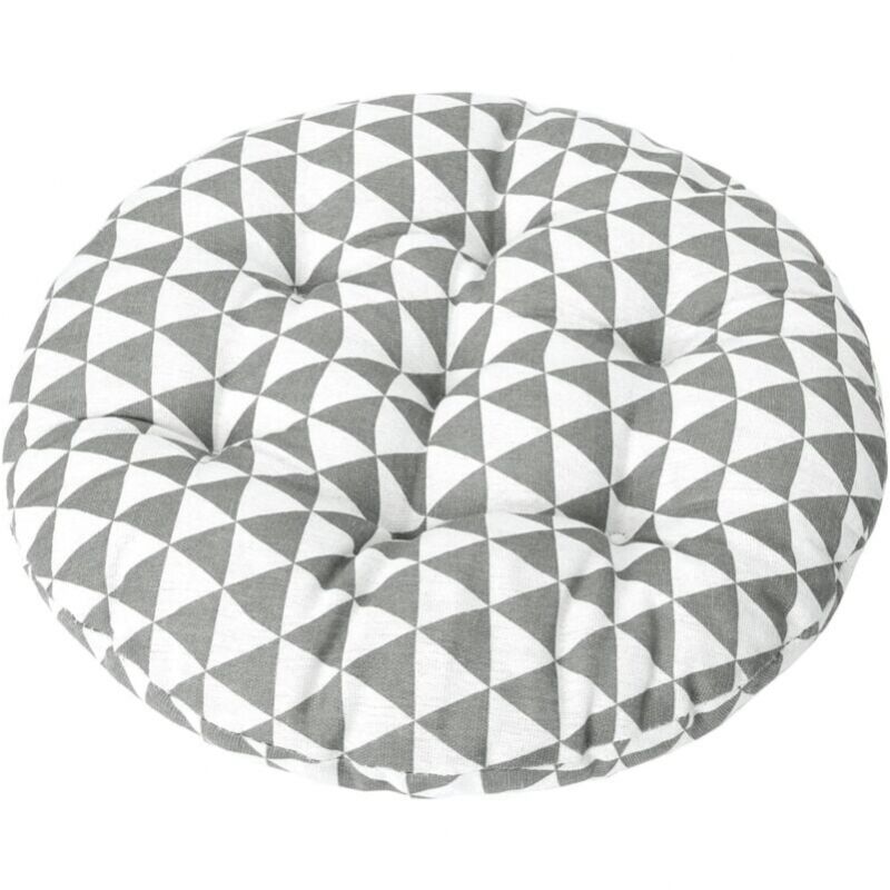 Cyslmuk - 15 Inch Round Bistro Chair Cushion, Indoor Outdoor Decorative Seat Pad, Soft Thick Chair Cushion for Home Office Garden Patio