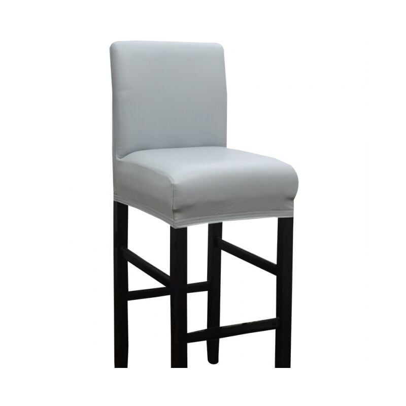 Cyslmuk - 4 Pieces Grey-35x38x42cm Bar Stool Chair Cover Removable and Stretch Pub Chair Cover