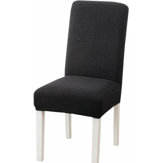 Dining Chair Cover, Universal Stretch Chair Cover Washable Chair Cover for Hotel, Restaurant Decor 9Black