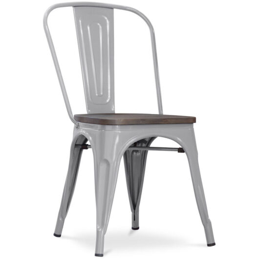 Dining Chair - Industrial Design - Wood and Steel - New Edition - Stylix