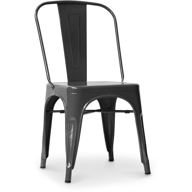 Dining Chair in Steel - Industrial Design - New Edition - Stylix