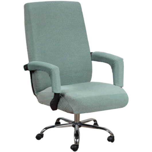 Elastic Computer Chair Cover (Bean Green, l), Universal Computer Chair Cover, Decoration, Leisure Chair Protection
