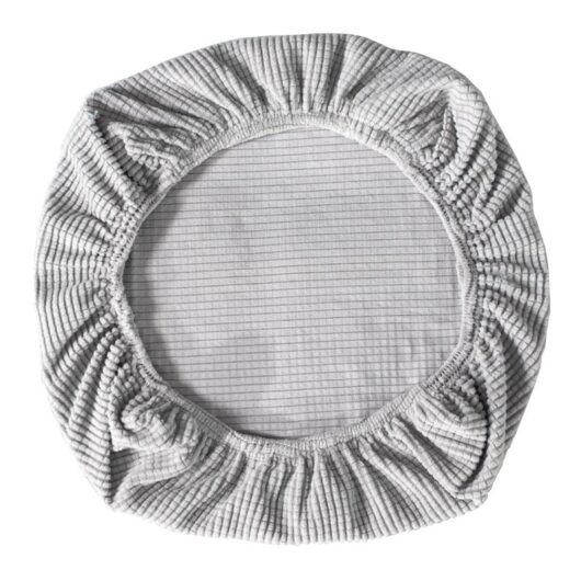Elastic Spandex Chair Covers, Washable Chair Covers for Office Chair, Dining Room, Bar, Wedding Party (Silver)