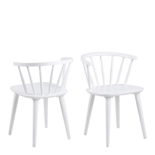 Ida Dining Chair in White Set of 2, none