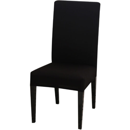 Linghhang - Black) 2 Pack Stretch Chair Covers, Universal Dining Room Chair Covers, Removable and Washable Chair Slipcovers, Suitable for Wedding,