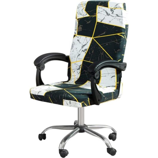 Longziming - Adult Office Chair Slipcover, Elastic Stretch Rotating Office Chair Slipcover, Modern Universal Removable Chair Covers,Office Chair