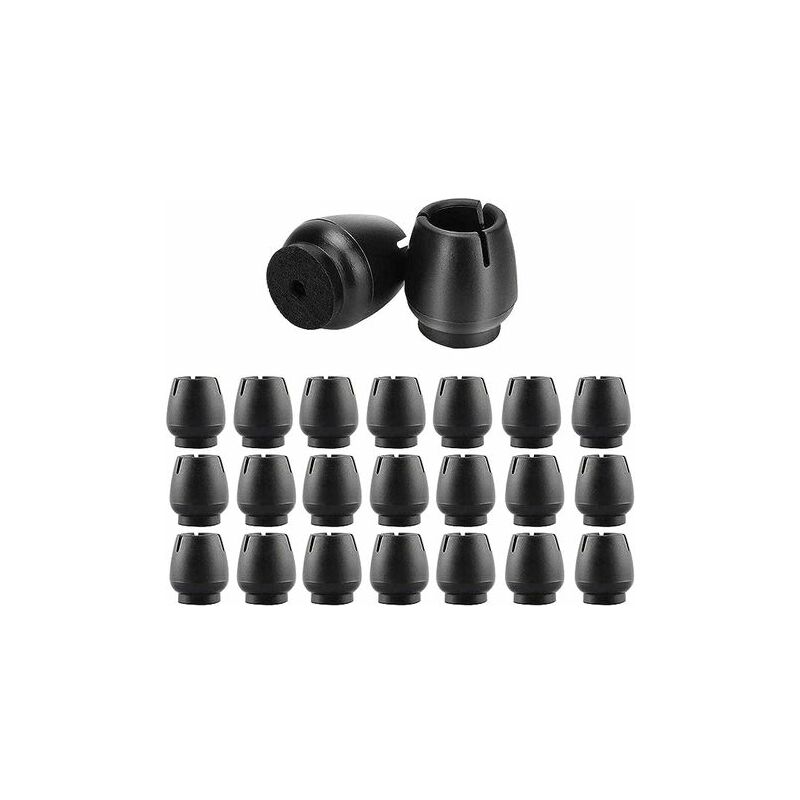 Lune - moon GU.B/bon Chair Leg Protection, 32 Pieces Non-Slip Table Rubber Chair Legs Anti-Scratches Feet Pads Protector with Felt Rubber Protector