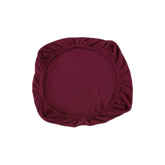 Memkey - 2 Pack Elastic Spandex Chair Covers Washable Chair Covers for Office Chairs Dining Room Bar Wedding Party Decoration (Dark Purple)