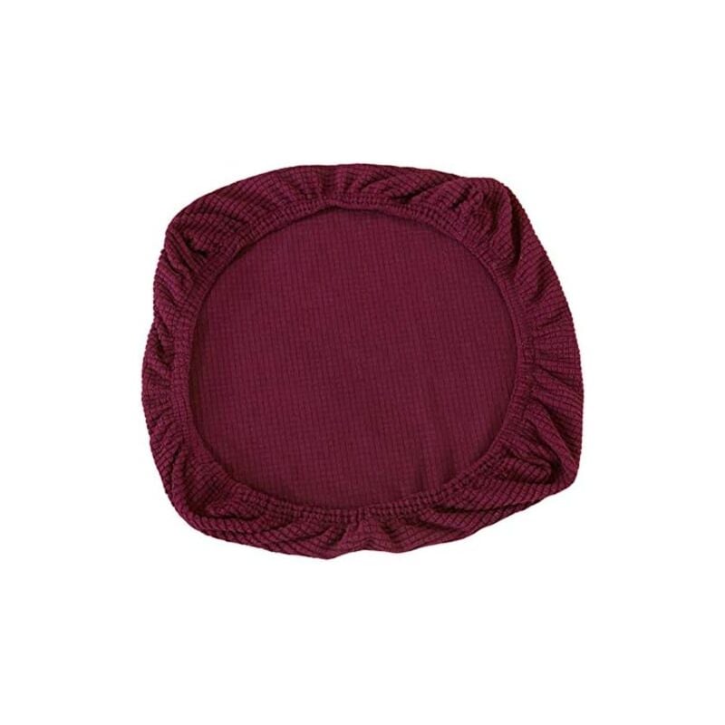 Memkey - 2 Pack Elastic Spandex Chair Covers Washable Chair Covers for Office Chairs Dining Room Bar Wedding Party Decoration (Dark Purple)