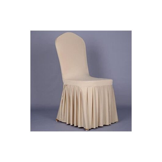Memkey - 4 Pack Universal Elastic Chair Cover, Stretch Chair Skirt for Chair Decoration, Stretch Chair Cover, for Wedding Ceremony, Reception and