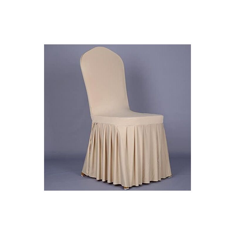 Memkey - 4 Pack Universal Elastic Chair Cover, Stretch Chair Skirt for Chair Decoration, Stretch Chair Cover, for Wedding Ceremony, Reception and