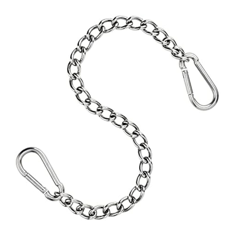 Memkey - Hanging chair chain made of stainless steel 304-66 cm - with two carabiners - up to 250 kg - for sandbag - hanging chair extension and