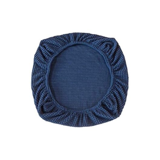 Memkey - Pack of Elastic Spandex Chair Covers, Washable Chair Covers for Office Chairs, Dining Room, Bar, Wedding, Party, Decoration (Dark Blue)